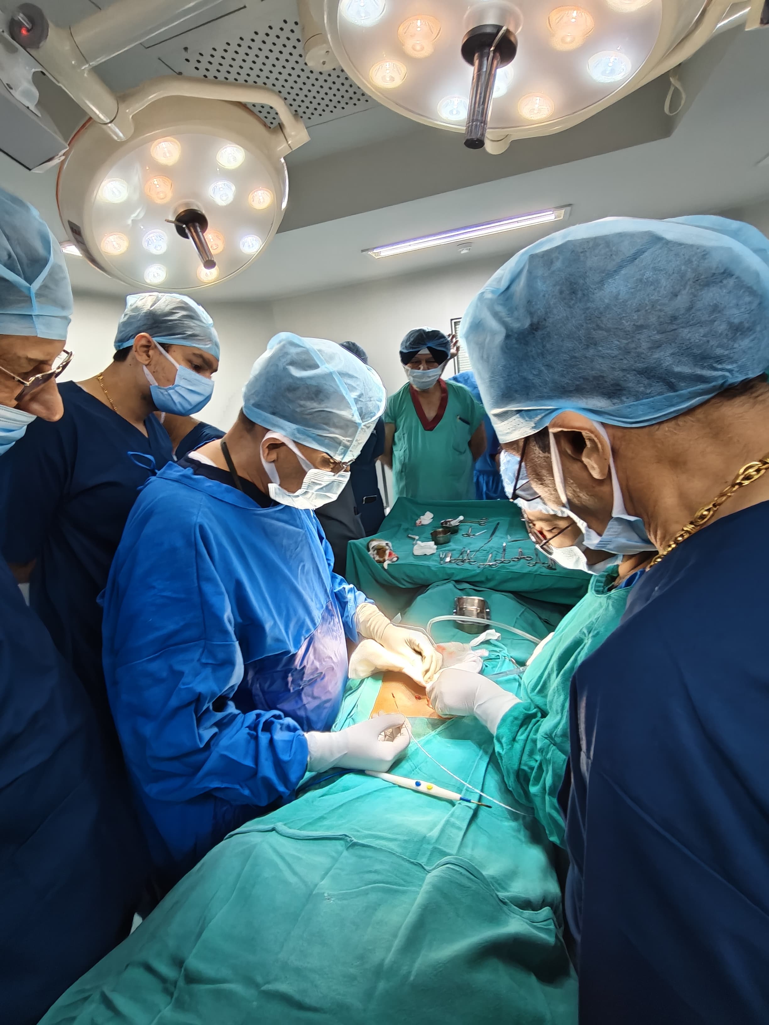 A focused hands-on workshop on Proctology, held today, May 18, 2025, at Sehgal Neo Hospital