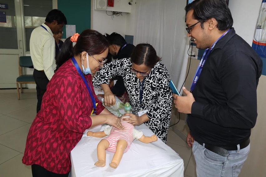 Basic Life Support (BLS-CPR) training session