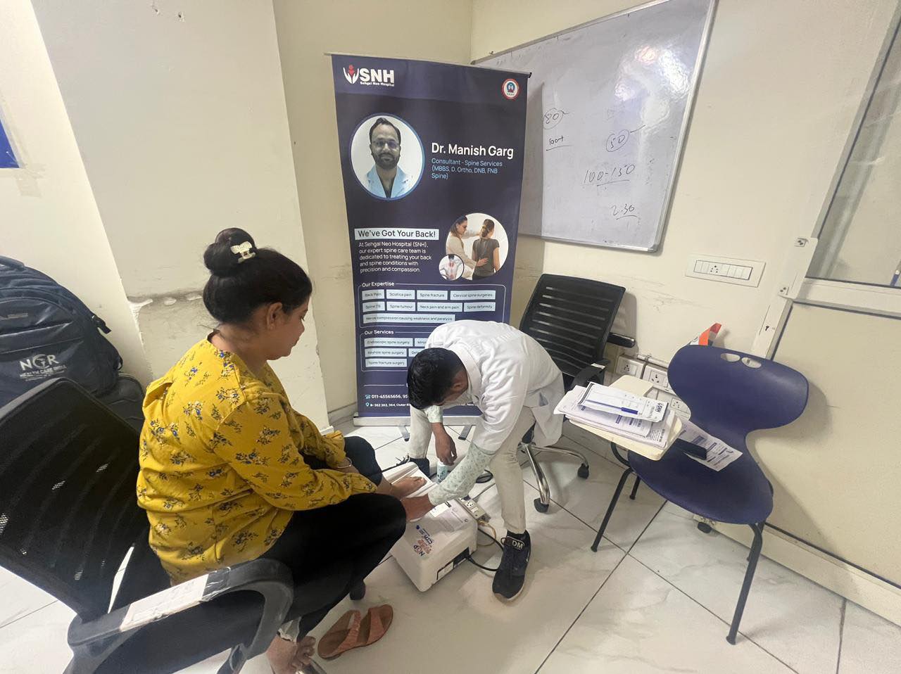 Health Check-up Camp and an informative Health Talk on "Myths and Facts about Knee Replacement"